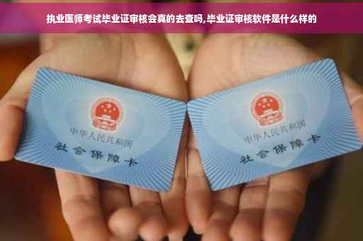 执业医师考试毕业证审核会真的去查吗,毕业证审核软件是什么样的