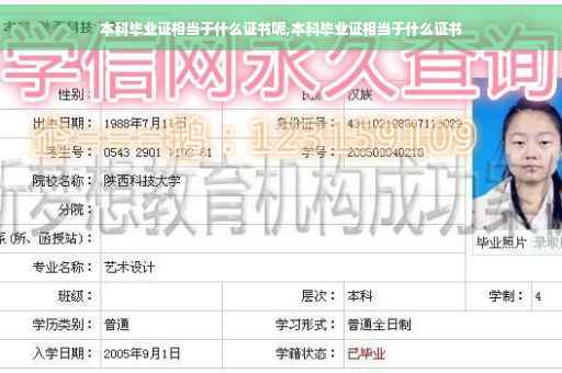 本科毕业证相当于什么证书呢,本科毕业证相当于什么证书