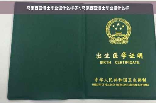 马来西亚博士毕业证什么样子?,马来西亚博士毕业证什么样