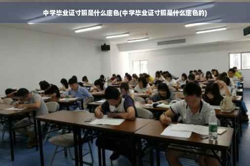 中学毕业证寸照是什么底色(中学毕业证寸照是什么底色的)