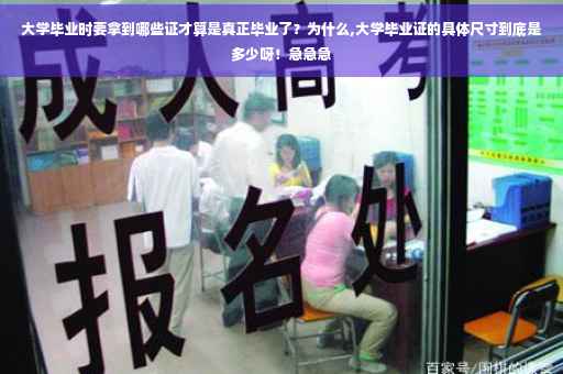 大学毕业时要拿到哪些证才算是真正毕业了？为什么,大学毕业证的具体尺寸到底是多少呀！急急急