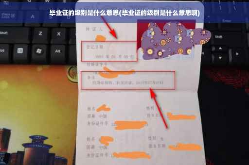 毕业证的级别是什么意思(毕业证的级别是什么意思啊)