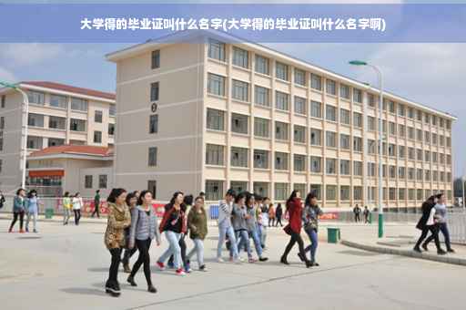 大学得的毕业证叫什么名字(大学得的毕业证叫什么名字啊)