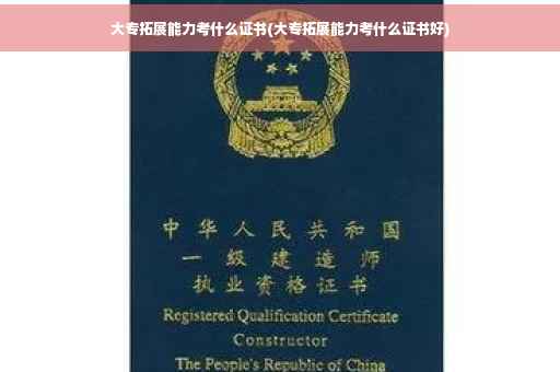 大专拓展能力考什么证书(大专拓展能力考什么证书好)