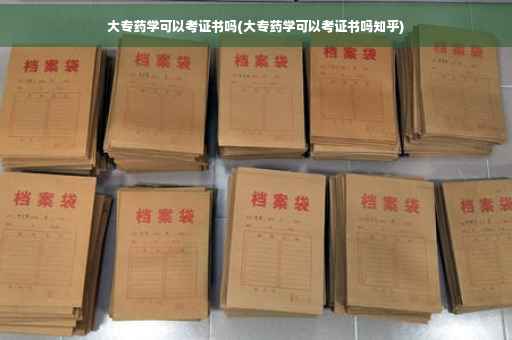 大专药学可以考证书吗(大专药学可以考证书吗知乎)