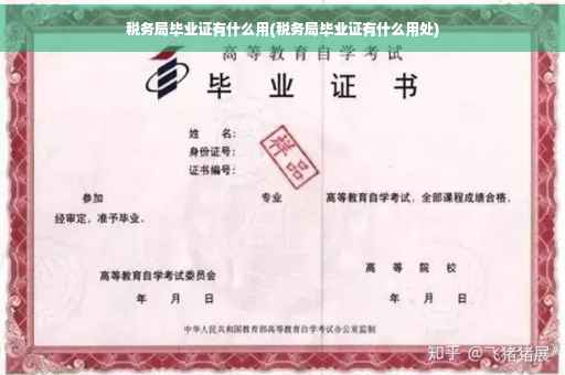 税务局毕业证有什么用(税务局毕业证有什么用处)