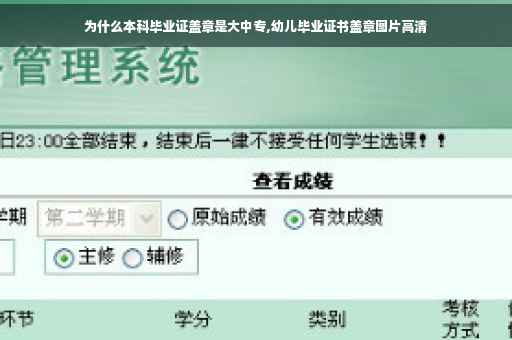 为什么本科毕业证盖章是大中专,幼儿毕业证书盖章图片高清