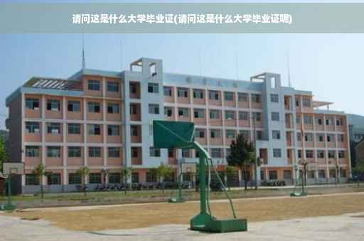 请问这是什么大学毕业证(请问这是什么大学毕业证呢)
