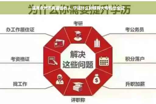 湖南永州市有哪些名人,宁远什么时候有大专的毕业证