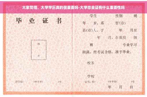 大家觉得，大学学历真的很重要吗-大学毕业证有什么重要性吗