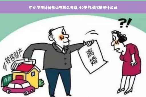 中小学生计算机证书怎么考取,40岁的程序员考什么证