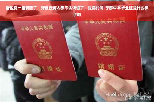 据说你一旦辞职了，好像任何人都不认识你了，是真的吗-宁都中学毕业证是什么样子的