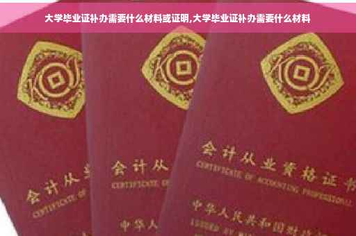 大学毕业证补办需要什么材料或证明,大学毕业证补办需要什么材料