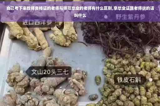 自己考下来教师资格证的老师与师范毕业的老师有什么区别,拿毕业证跟老师说的话叫什么