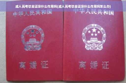 成人高考毕业证没什么作用吗(成人高考毕业证没什么作用吗怎么办)