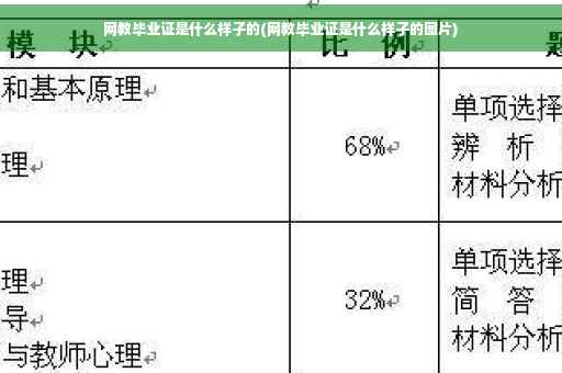 网教毕业证是什么样子的(网教毕业证是什么样子的图片)