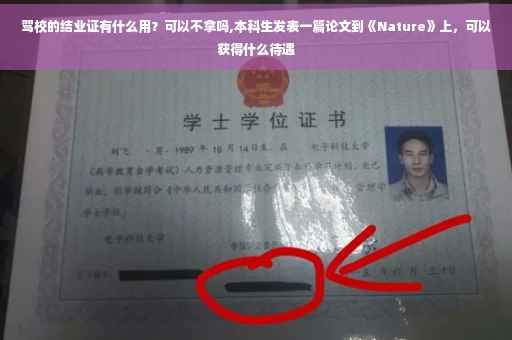 驾校的结业证有什么用？可以不拿吗,本科生发表一篇论文到《Nature》上，可以获得什么待遇