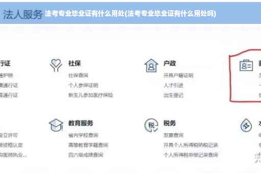 法考专业毕业证有什么用处(法考专业毕业证有什么用处吗)