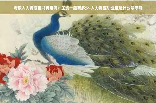 考取人力资源证书有用吗？工资一般有多少-人力资源毕业证是什么意思啊