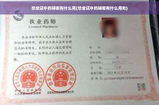 毕业证中的秘密有什么用(毕业证中的秘密有什么用处)