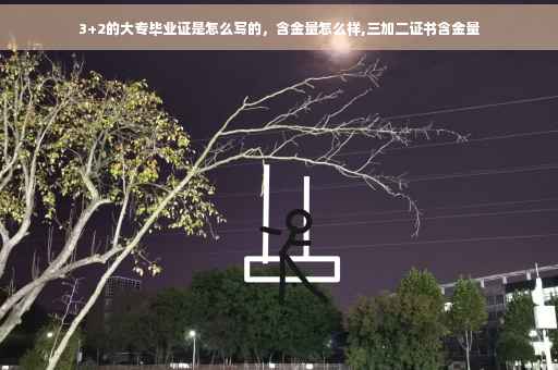 3+2的大专毕业证是怎么写的，含金量怎么样,三加二证书含金量