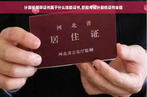 计算机等级证书属于什么技能证书,职称考试计算机证书全称
