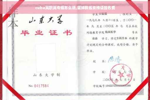 cuba高职高专组怎么进,篮球教练资格证报名费