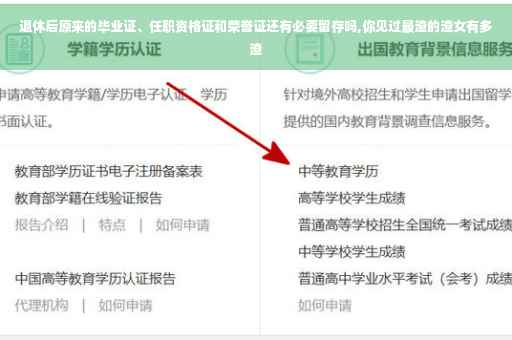退休后原来的毕业证、任职资格证和荣誉证还有必要留存吗,你见过最渣的渣女有多渣