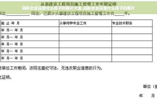 远航毕业证是什么样子的图片大全,远航毕业证是什么样子的图片