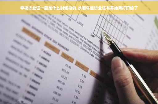 学校毕业证一般是什么时候拍的,从哪年起毕业证书开始用打印的了