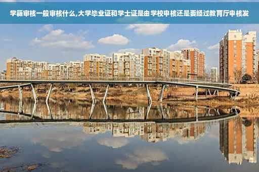 学籍审核一般审核什么,大学毕业证和学士证是由学校申核还是要经过教育厅申核发