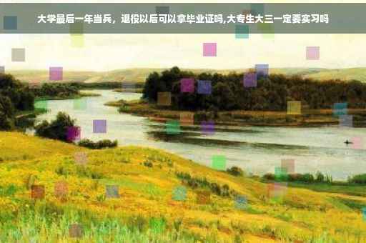 大学最后一年当兵，退役以后可以拿毕业证吗,大专生大三一定要实习吗