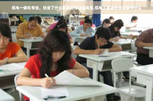 机电一体化专业,毕业了什么职业资格证最有用,机电工程系毕业证能干什么 机电一体化专业,毕业了什么职业资格证最有用,机电工程系毕业证能干什么
