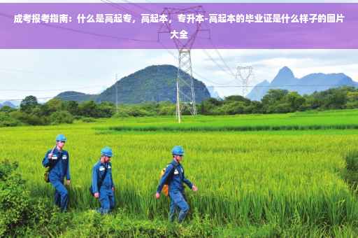 成考报考指南：什么是高起专，高起本，专升本-高起本的毕业证是什么样子的图片大全