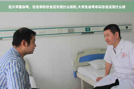 在大学里自考，毕业拿的毕业证书是什么样的,大专生自考本科毕业证是什么样
