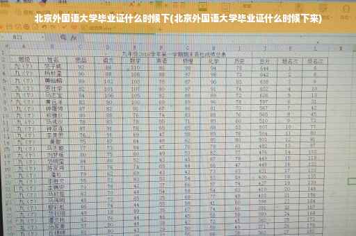 北京外国语大学毕业证什么时候下(北京外国语大学毕业证什么时候下来)