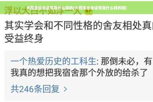大四生毕业证号是什么样的(大四生毕业证号是什么样的啊)