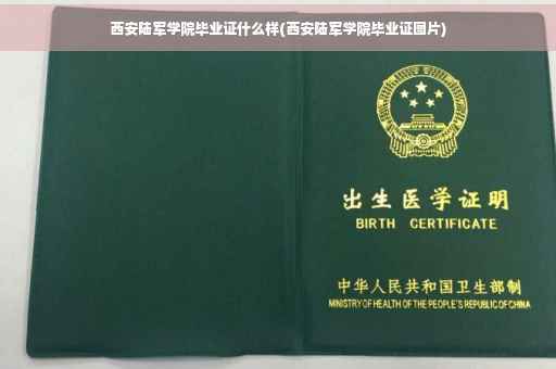 西安陆军学院毕业证什么样(西安陆军学院毕业证图片)