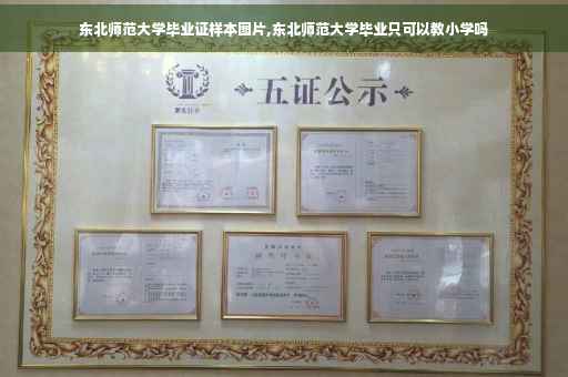 东北师范大学毕业证样本图片,东北师范大学毕业只可以教小学吗