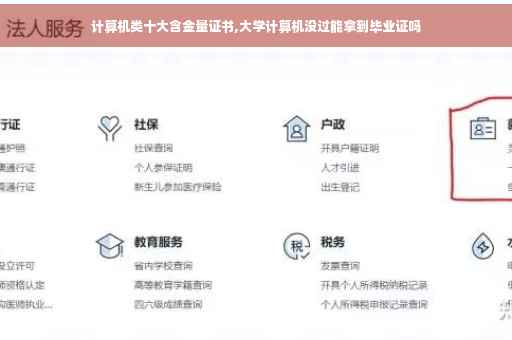 计算机类十大含金量证书,大学计算机没过能拿到毕业证吗