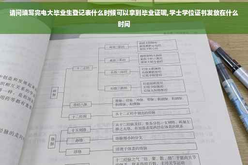 请问填写完电大毕业生登记表什么时候可以拿到毕业证呢,学士学位证书发放在什么时间