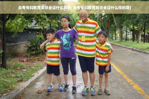 自考专科教育类毕业证什么样的(自考专科教育类毕业证什么样的啊)