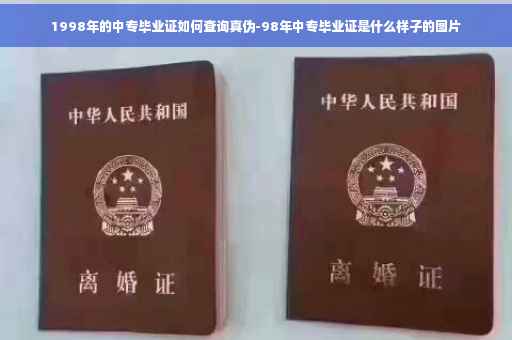 1998年的中专毕业证如何查询真伪-98年中专毕业证是什么样子的图片