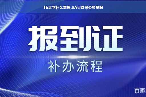 3b大学什么意思,3A可以考公务员吗