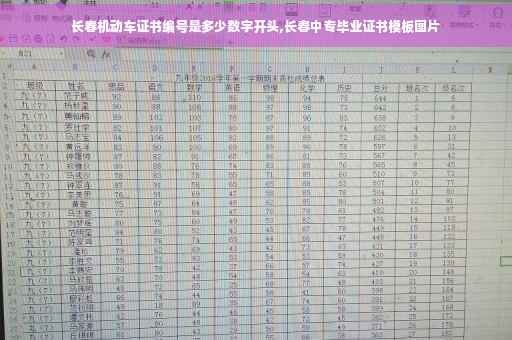 长春机动车证书编号是多少数字开头,长春中专毕业证书模板图片