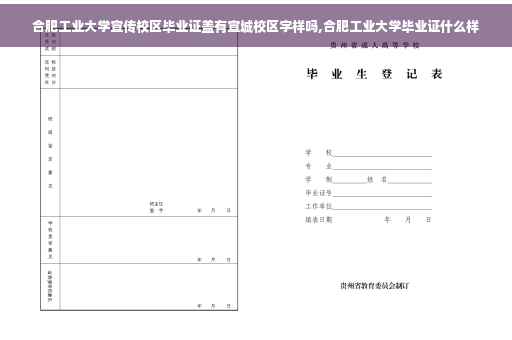 合肥工业大学宣传校区毕业证盖有宣城校区字样吗,合肥工业大学毕业证什么样