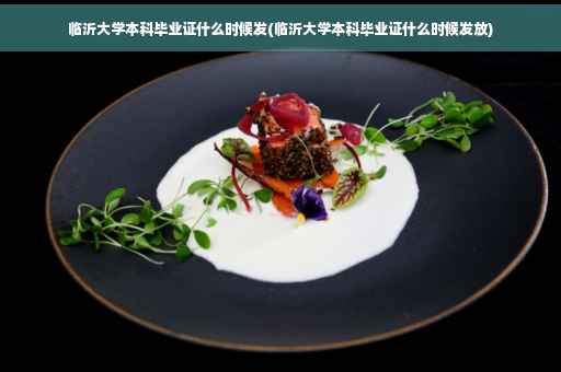 临沂大学本科毕业证什么时候发(临沂大学本科毕业证什么时候发放)