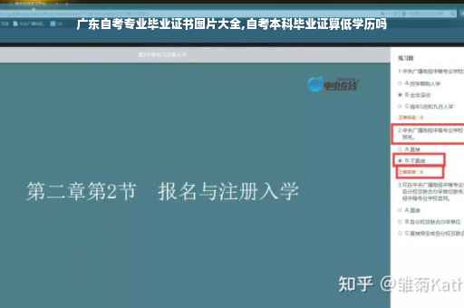 广东自考专业毕业证书图片大全,自考本科毕业证算低学历吗