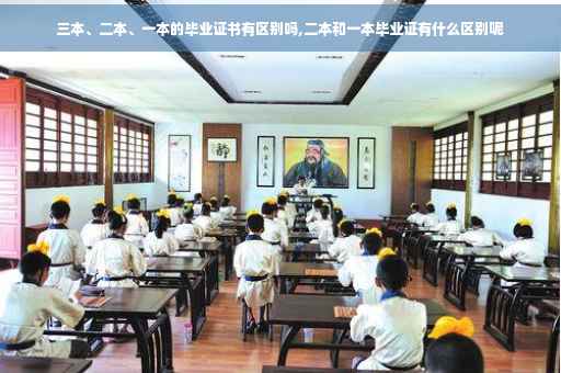 三本、二本、一本的毕业证书有区别吗,二本和一本毕业证有什么区别呢