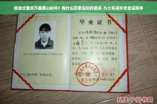 你去过重庆万盛黑山谷吗?有什么印象深刻的景点-九七年高中毕业证样本 你去过重庆万盛黑山谷吗?有什么印象深刻的景点-九七年高中毕业证样本